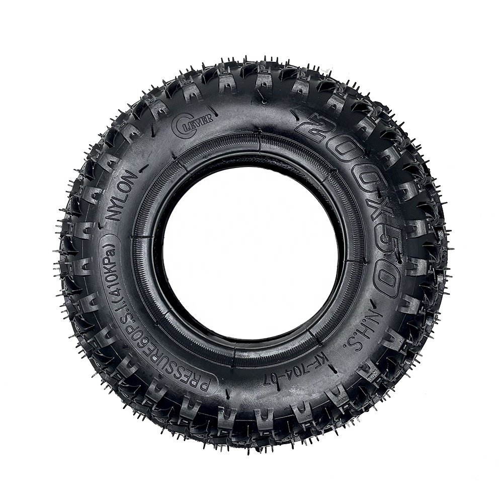 8 inch 200x50 Off-road Inner and Outer Tire for Electric Scooters 4-wheel Skateboards Anti Slip and Wear-resistant Accessories
