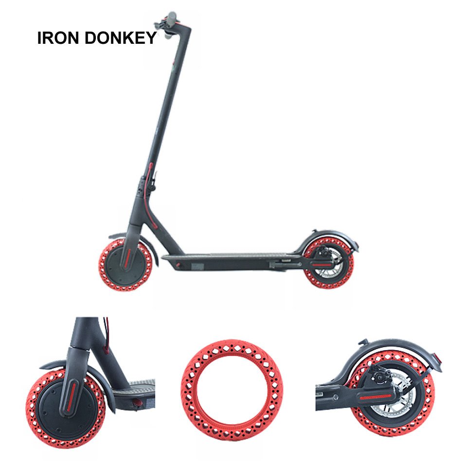 IRONDONKEY Non-Pneumatic 8 1/2 2 Solid Honeycomb Tyre Replacement Rubber Wheel Cityneye Electric Scooter M365/Pro/MI3 Kick
