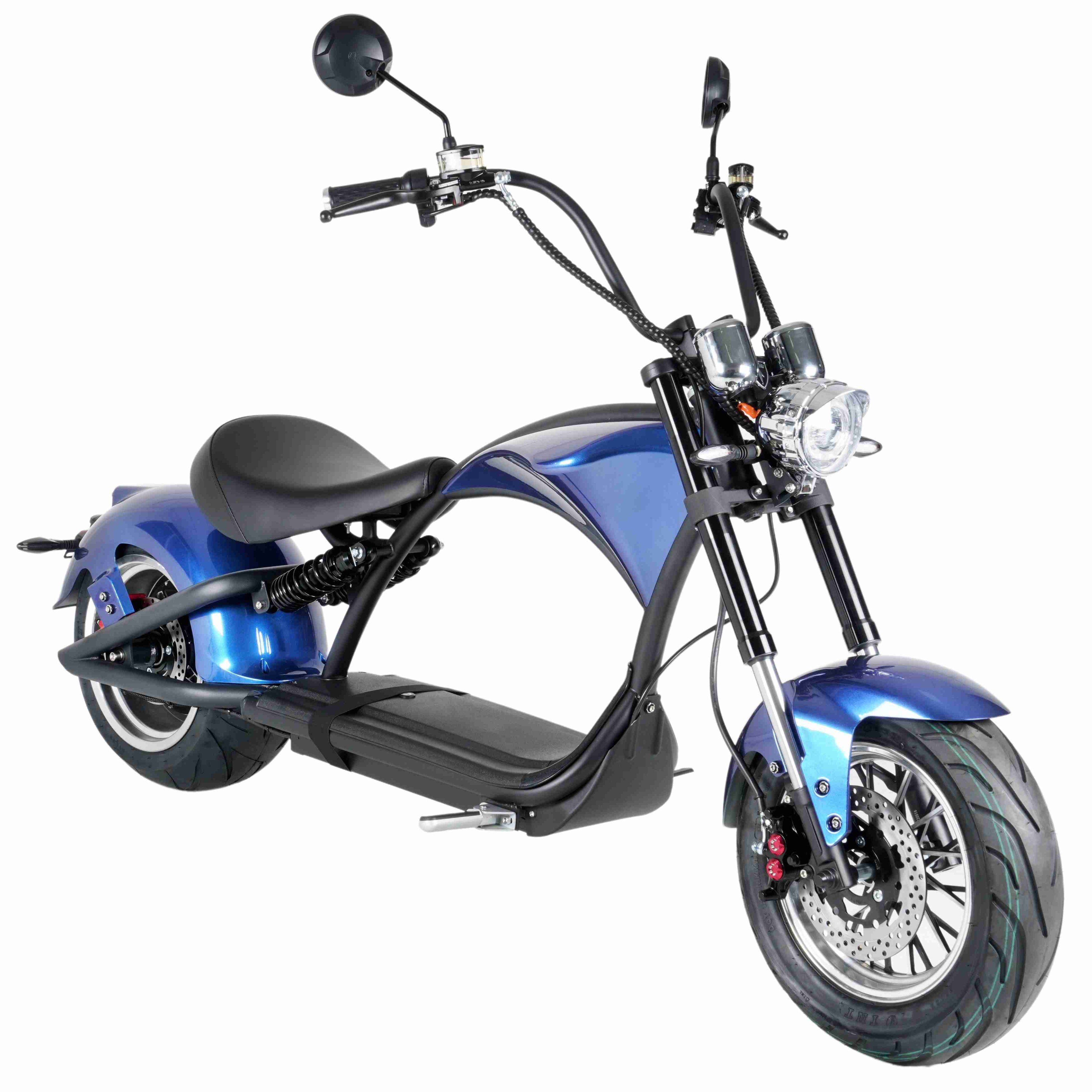 Mangosteen M1P Classic Design Multi-Colors Fat Tire Citycoco 2000W 3000W Electric Scooters Lithium battery 30Ah