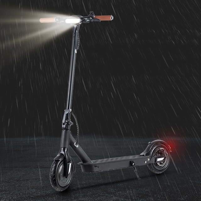 kepow the whole row of LED lights broadens the view at night E9T 350w motor city road folding electric scooter for adults