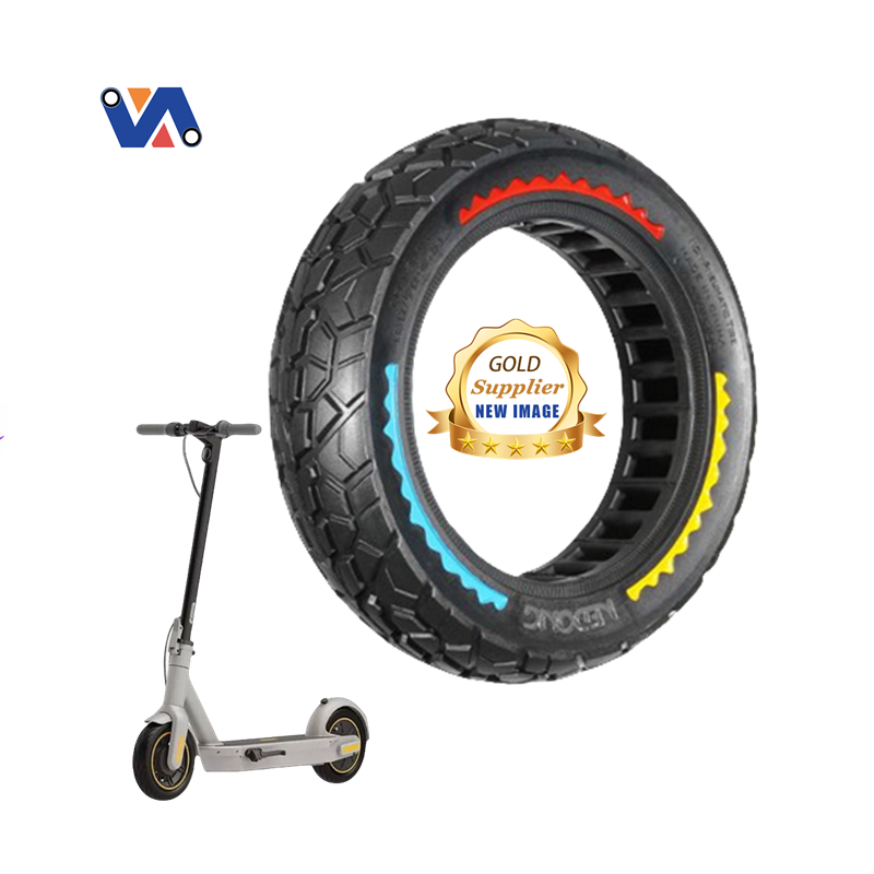EU warehouse 10x2.50 colorful Honeycomb Solid off-road Tire Thick Wear Resistant Tire For Nine bot max G30/ G30D/G30P scooter