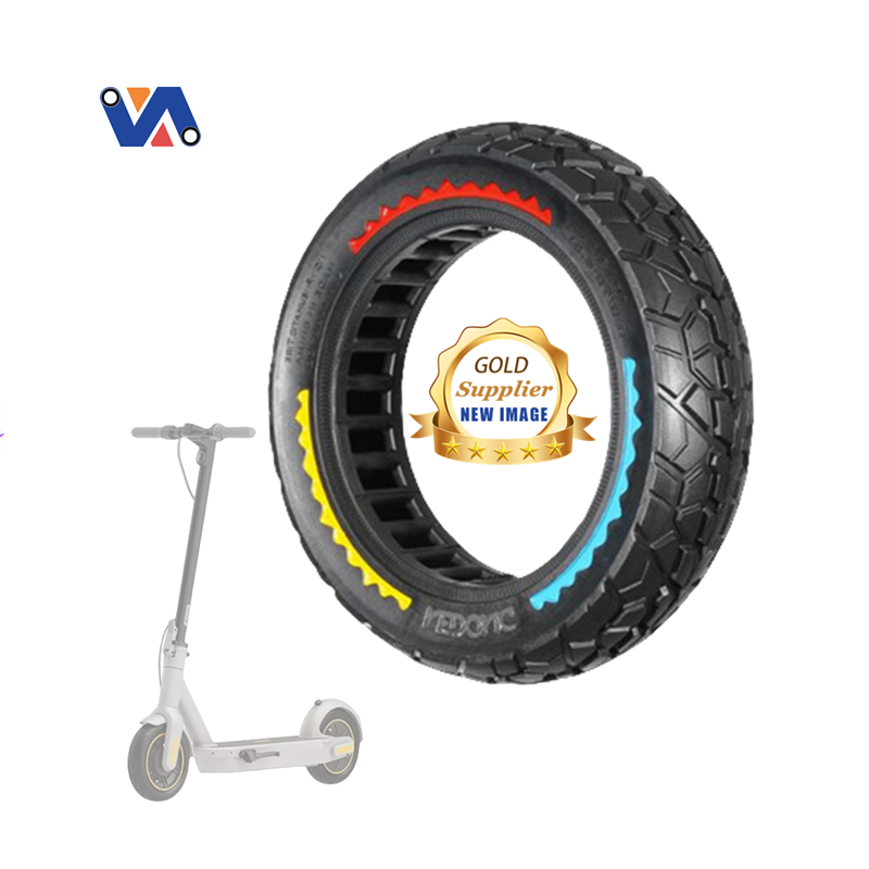 EU warehouse 10x2.50 colorful Honeycomb Solid off-road Tire Thick Wear Resistant Tire For Nine bot max G30/ G30D/G30P scooter