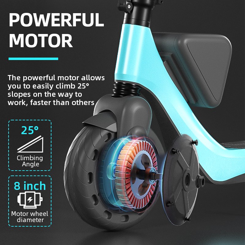 EU US hot sale 350W 7.8ah+5.2ah battery e scooter 2 wheel electric scooter for adults