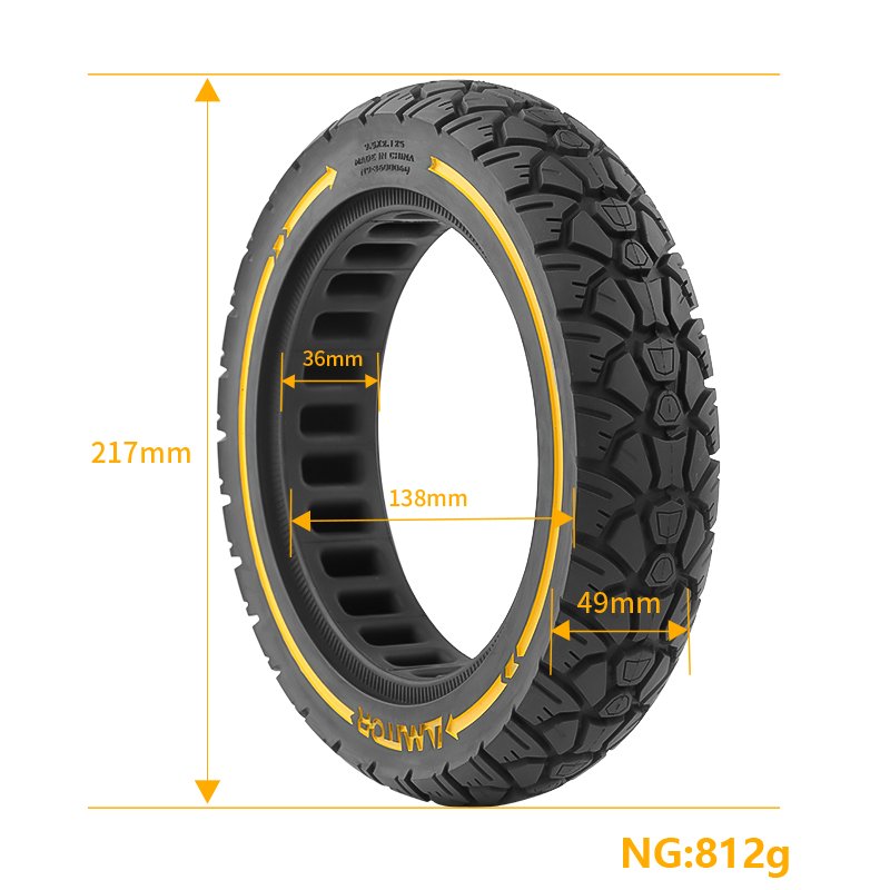 9 1/2 Inch Solid Off-road Rubber Tires Wheel 9.5*2.125 Solid Tire Electric Scooter Parts M365 Pro Pro2 1s Electronic Scooter