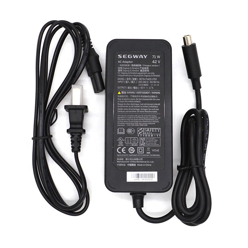 Wholesale segway es2 es4 spare parts original Ninebot ES1 ES2 ES3 ES4 charger for Xiaomi m365 pro scooter
