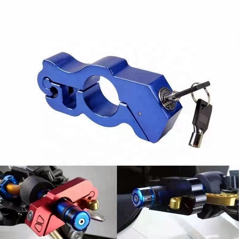 High Quality Security Bicycle Motorcycle Helmet Anti-theft Lock Handlebar Motorcycle Anti Theft Wheel Disc Brake Lock Handle