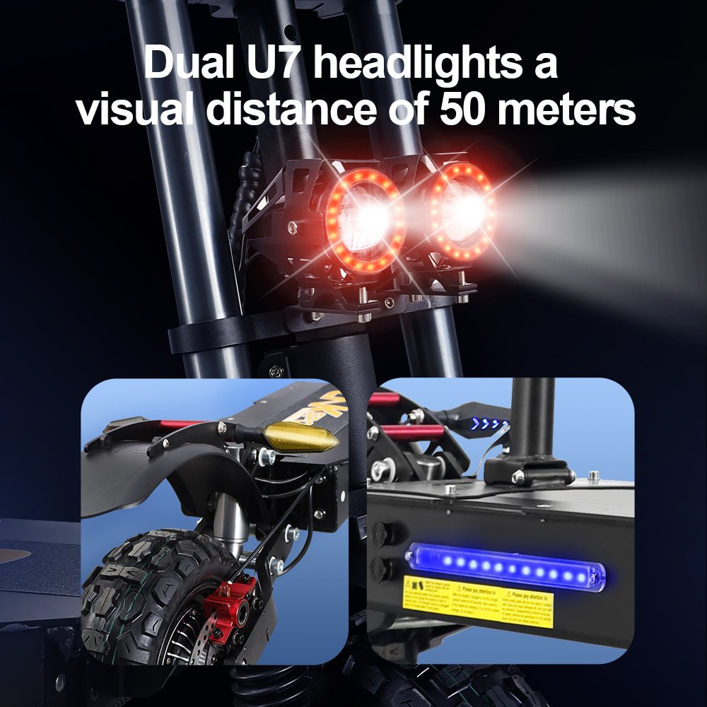 USA EU Warehouse 5600w Dual Motor Fast Speed Scooters 38ah battery long range Off Road Electrical 6000W Electric Scooter