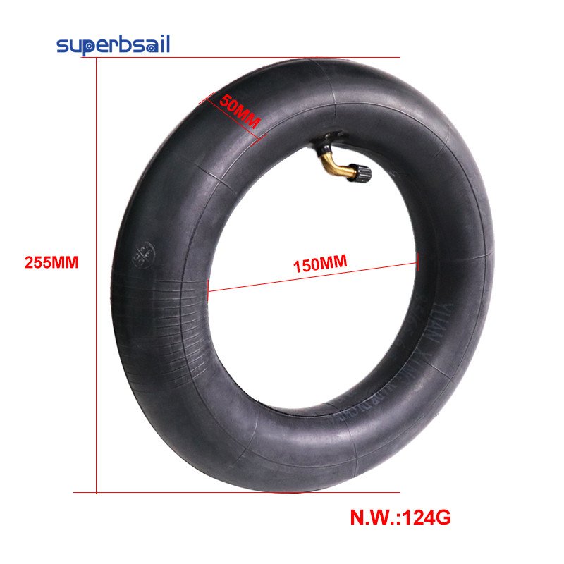 Superbsail 85/65-6.5inner tube with bentvalve Camera Inner Tube 10 inch 10x2/2.50 bent / Straight Valve For Scooter accessories