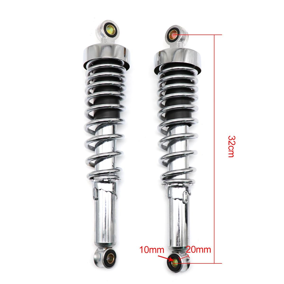 High Quality Custom Motorcycle Rear Shock Absorber Length 320mm chromed Fit For RX115 55K-22210-00 Motorcycle Scooter