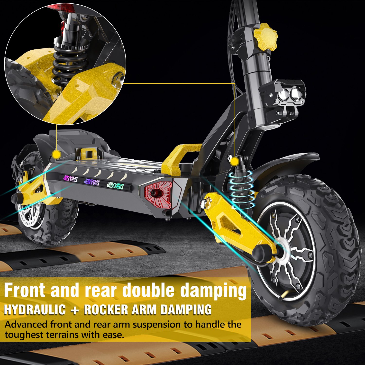 Hot Selling 23AH 2400W Foldable E Scooter Dual Motor iENYRID ES60 Electric Scooter For Men Adults