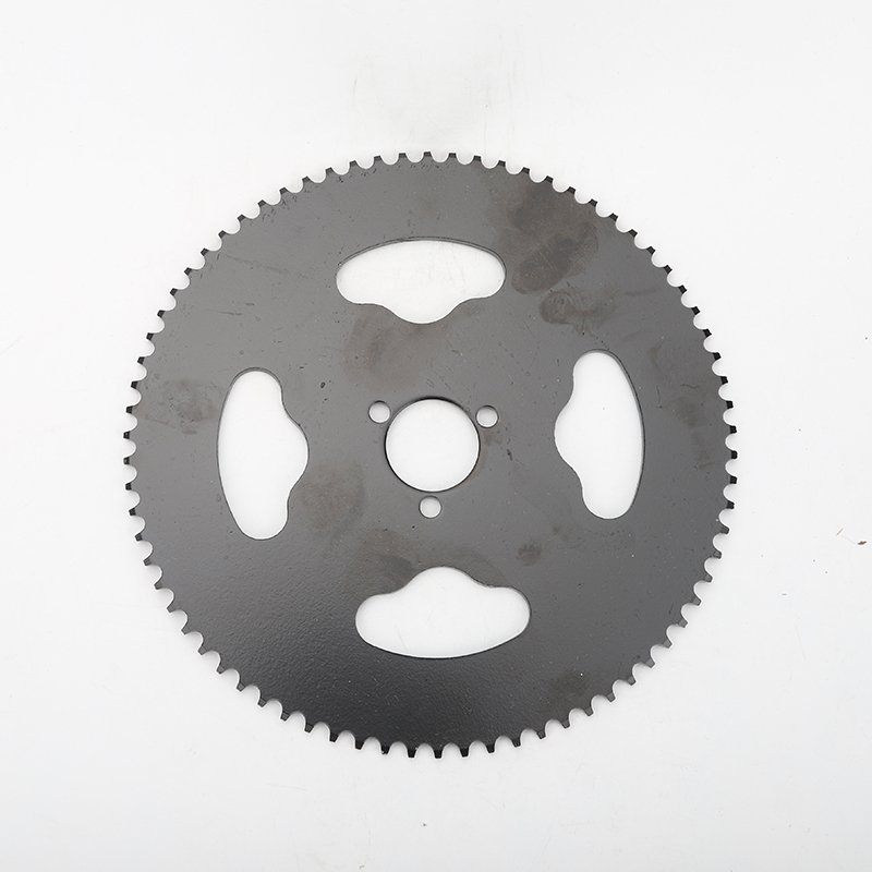 High quality T8F 74T Tooth Pocket Bike Steel Rear Chain Sprocket For 2 Stroke 47cc 49cc Goped Scooter Mini Moto Kids ATV Quad