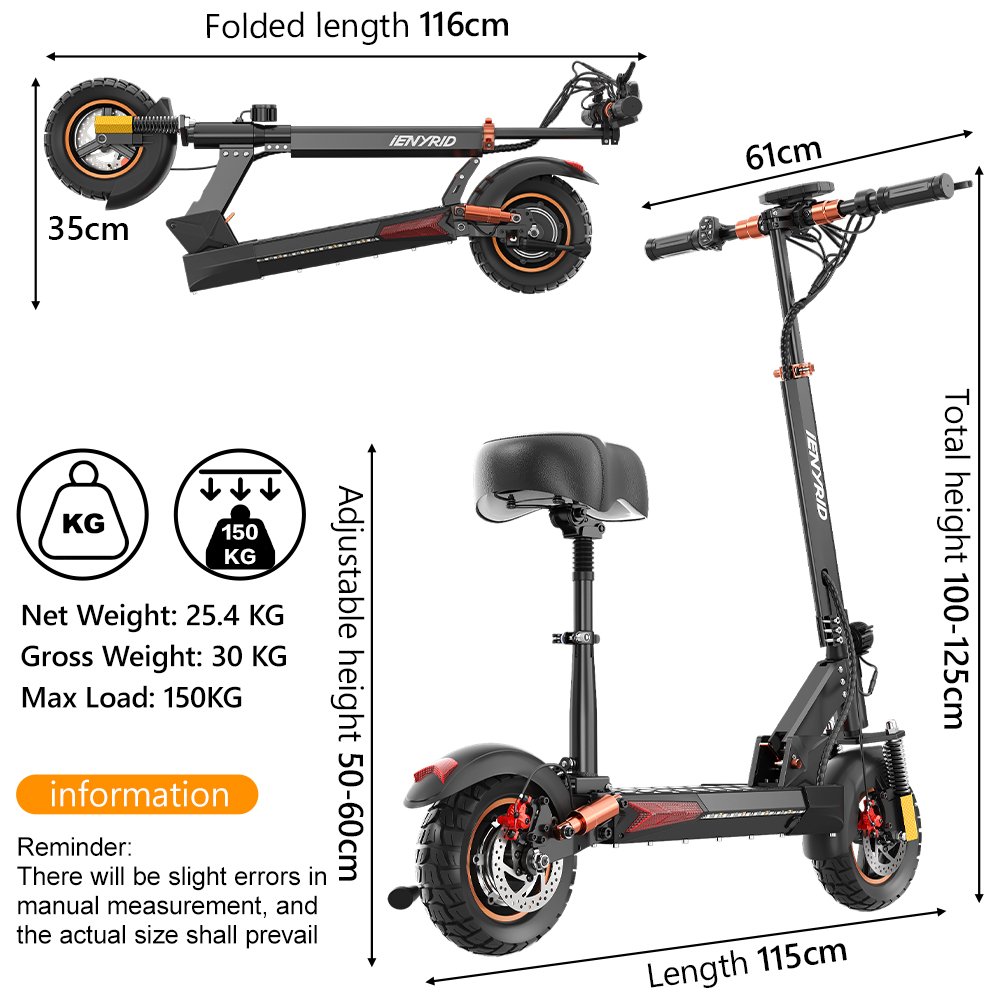 Directly Wholesale iENYRID M4 PRO S+ Max 10 Inch Pneumatic Tires 800W 20Ah Off Road Electric Scooter iENYRID Scooter