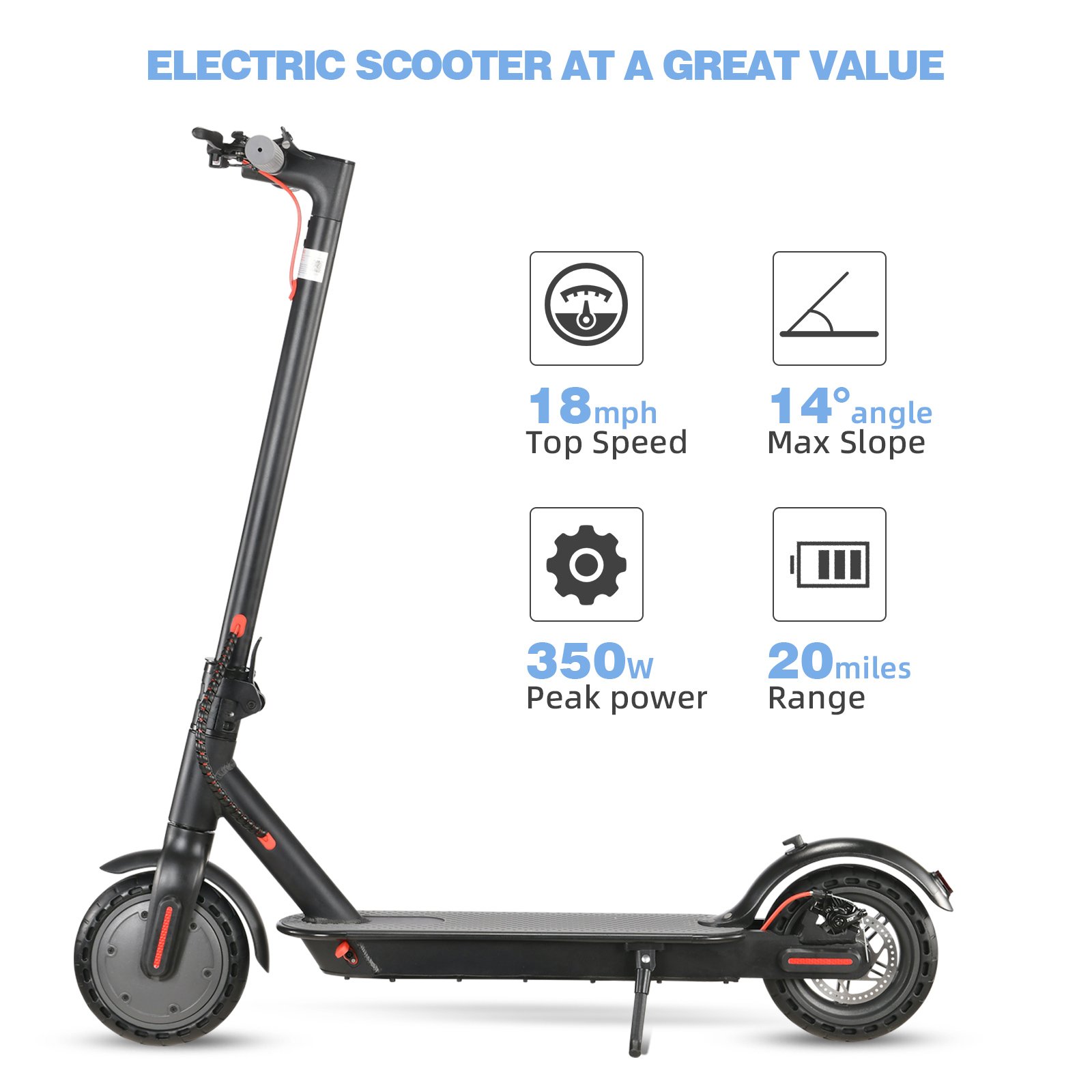 Warehouse Scooter 350W 7.8AH E Scooters 25KM/H Kick Electric Scooters Support GPS Sharing