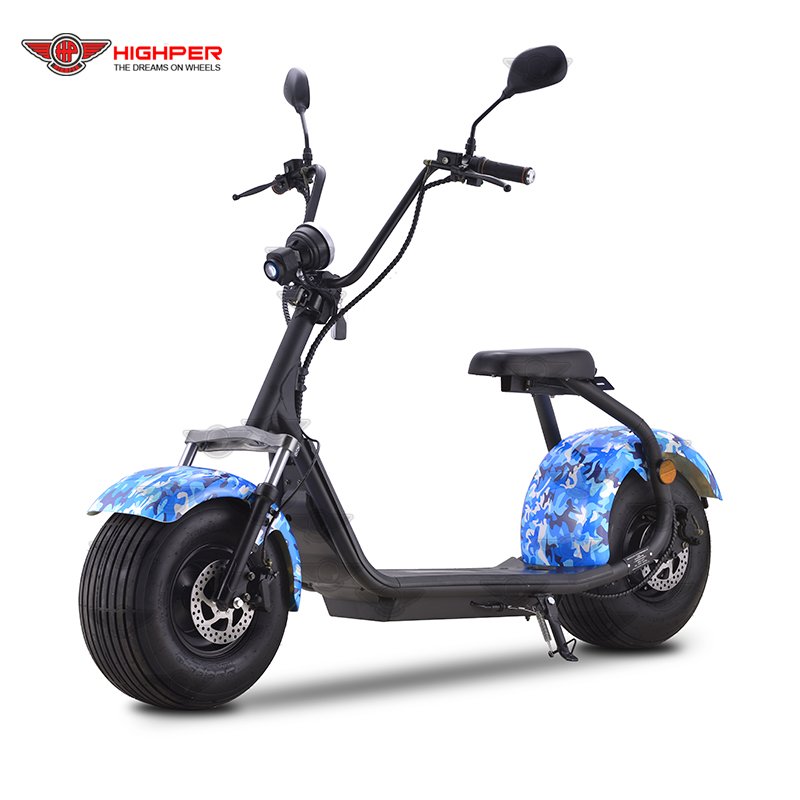1000W 48V/60V EEC Approved Big Fat Tire Electric Scooter for Adult, Powerful Electric Scooter
