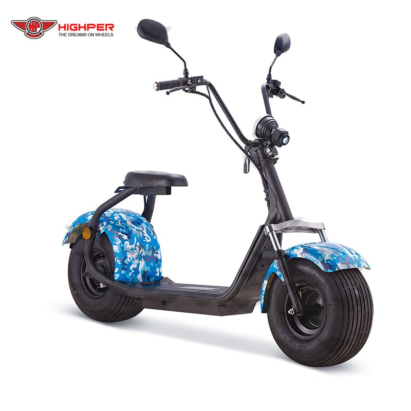 1000W 48V/60V EEC Approved Big Fat Tire Electric Scooter for Adult, Powerful Electric Scooter