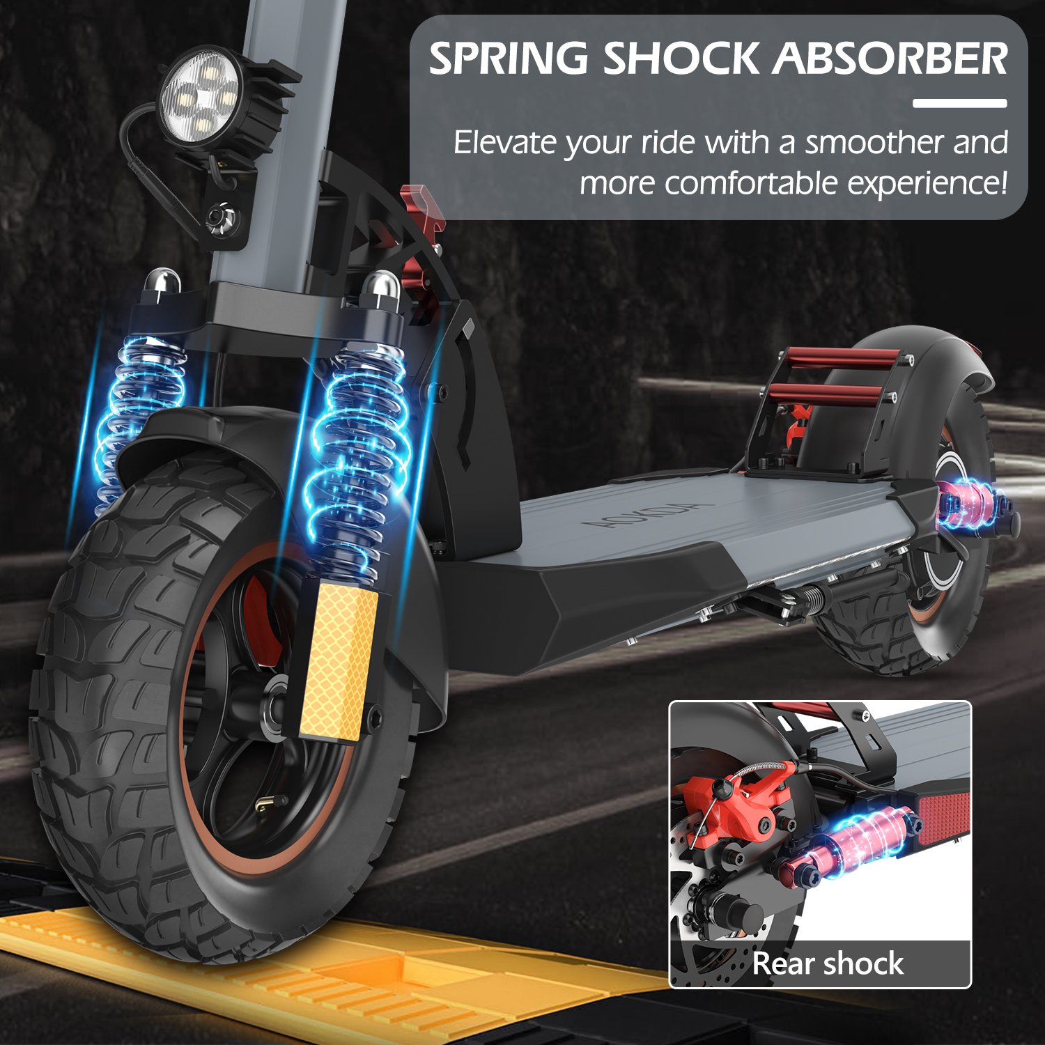 Popular!!! US EU stock original AOKDA A1 best electric scooter with seat with max load 150kg iE kugoo m4 pro