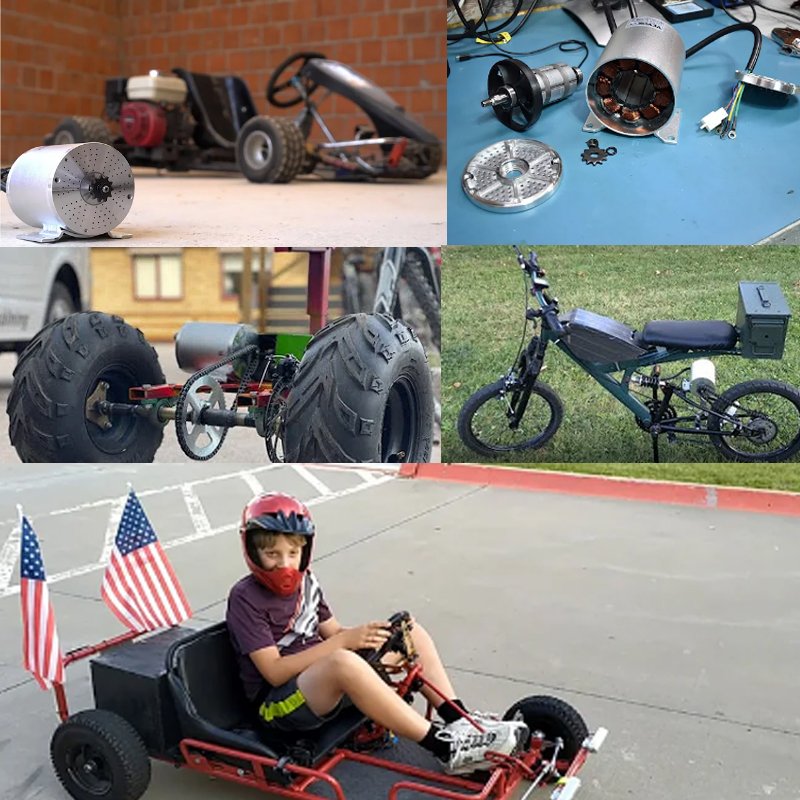 Kunray 48V 1600W High Speed BLDC Motor Engine Brushless DC for Electric Scooter & Mountain Bicycle Conversion Kit