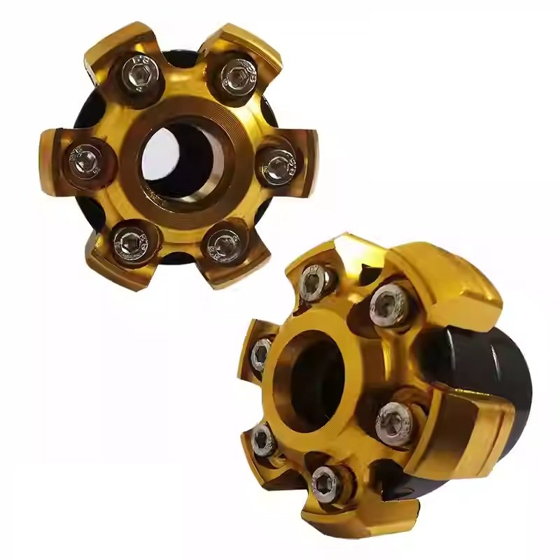 Off road motorcycle anti drop cup aluminum alloy shock absorber cup hexagonal anti drop cover