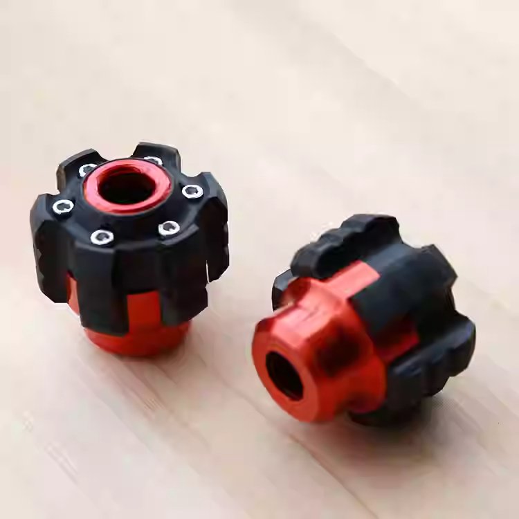 Off road motorcycle anti drop cup aluminum alloy shock absorber cup hexagonal anti drop cover