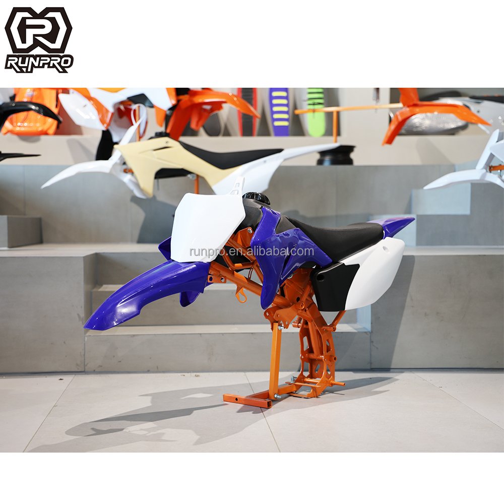 RunPro Dirt Bike TTR110 Components PP Plastic Fairing Kits Fuel Tank Leather and Sponge Seat Pad Off Road Motorcycle Spare Parts
