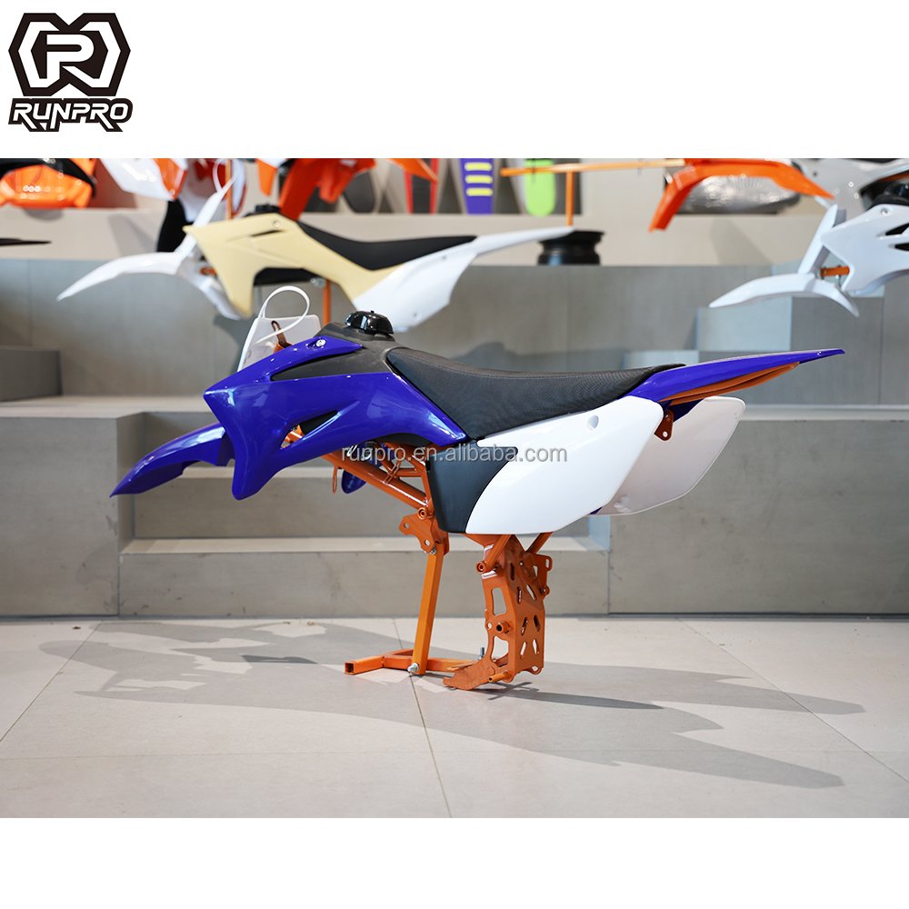 RunPro Dirt Bike TTR110 Components PP Plastic Fairing Kits Fuel Tank Leather and Sponge Seat Pad Off Road Motorcycle Spare Parts