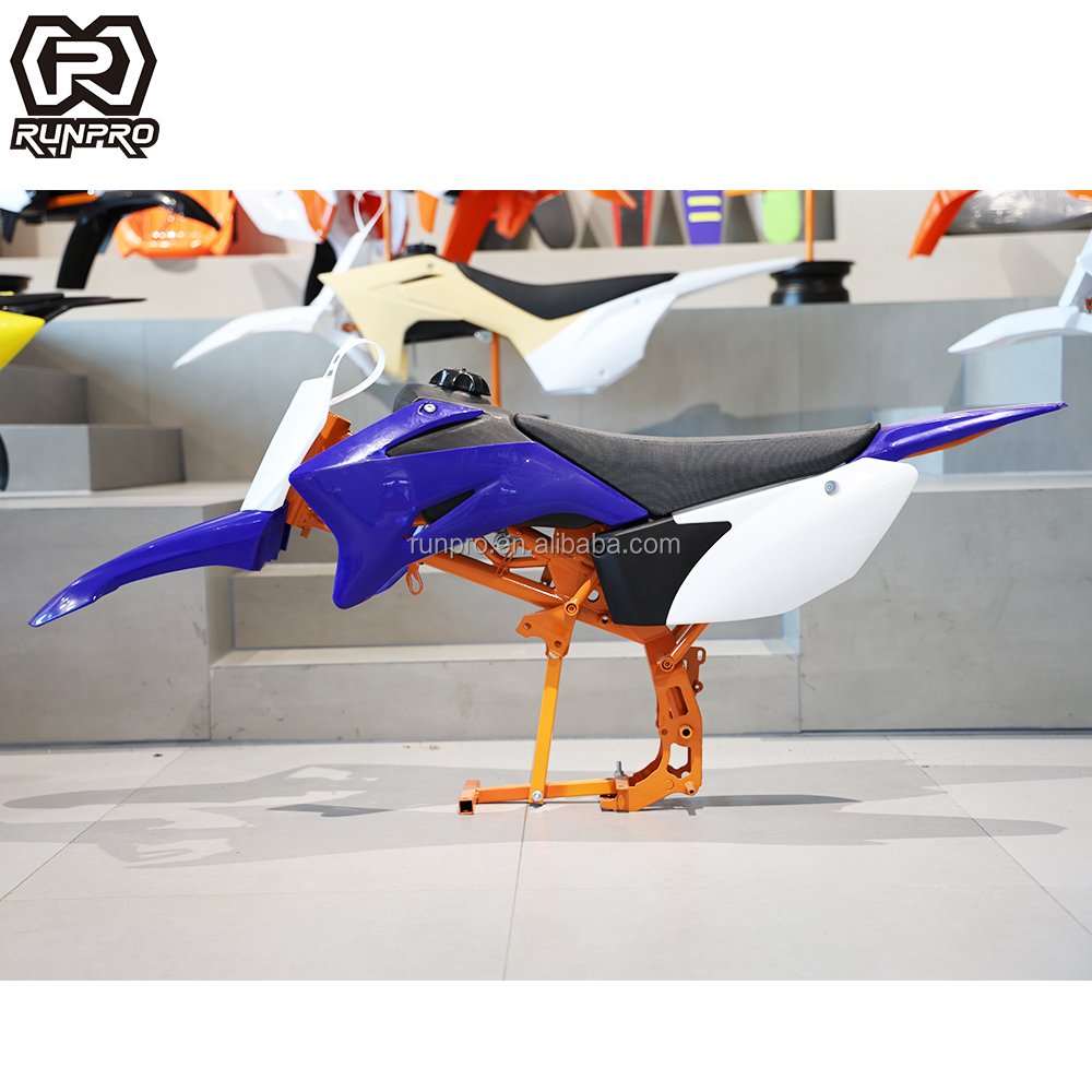 RunPro Dirt Bike TTR110 Components PP Plastic Fairing Kits Fuel Tank Leather and Sponge Seat Pad Off Road Motorcycle Spare Parts