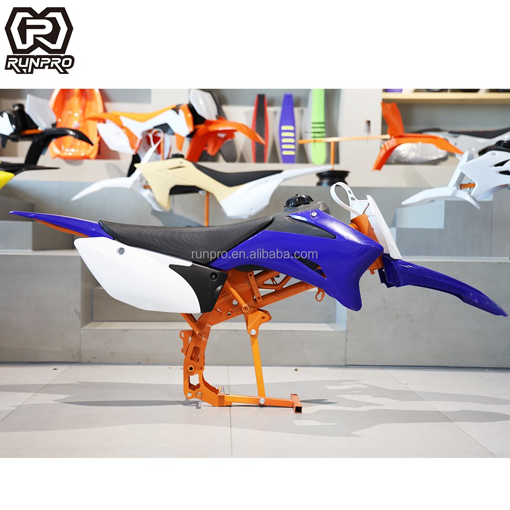 RunPro Dirt Bike TTR110 Components PP Plastic Fairing Kits Fuel Tank Leather and Sponge Seat Pad Off Road Motorcycle Spare Parts