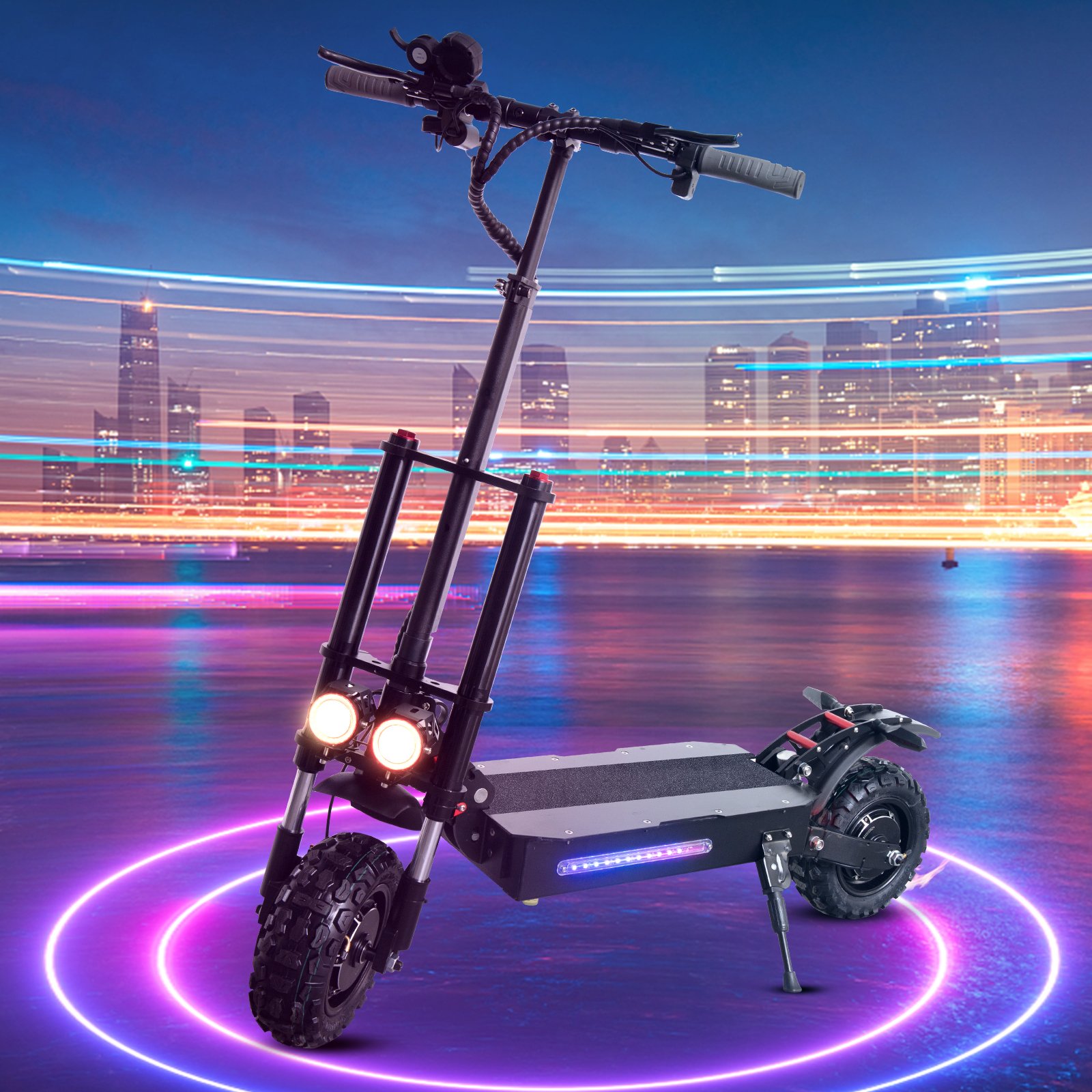 5600W off road foldable adults electric kick scooter 55~100km/h climbing in stock EU USA warehouse