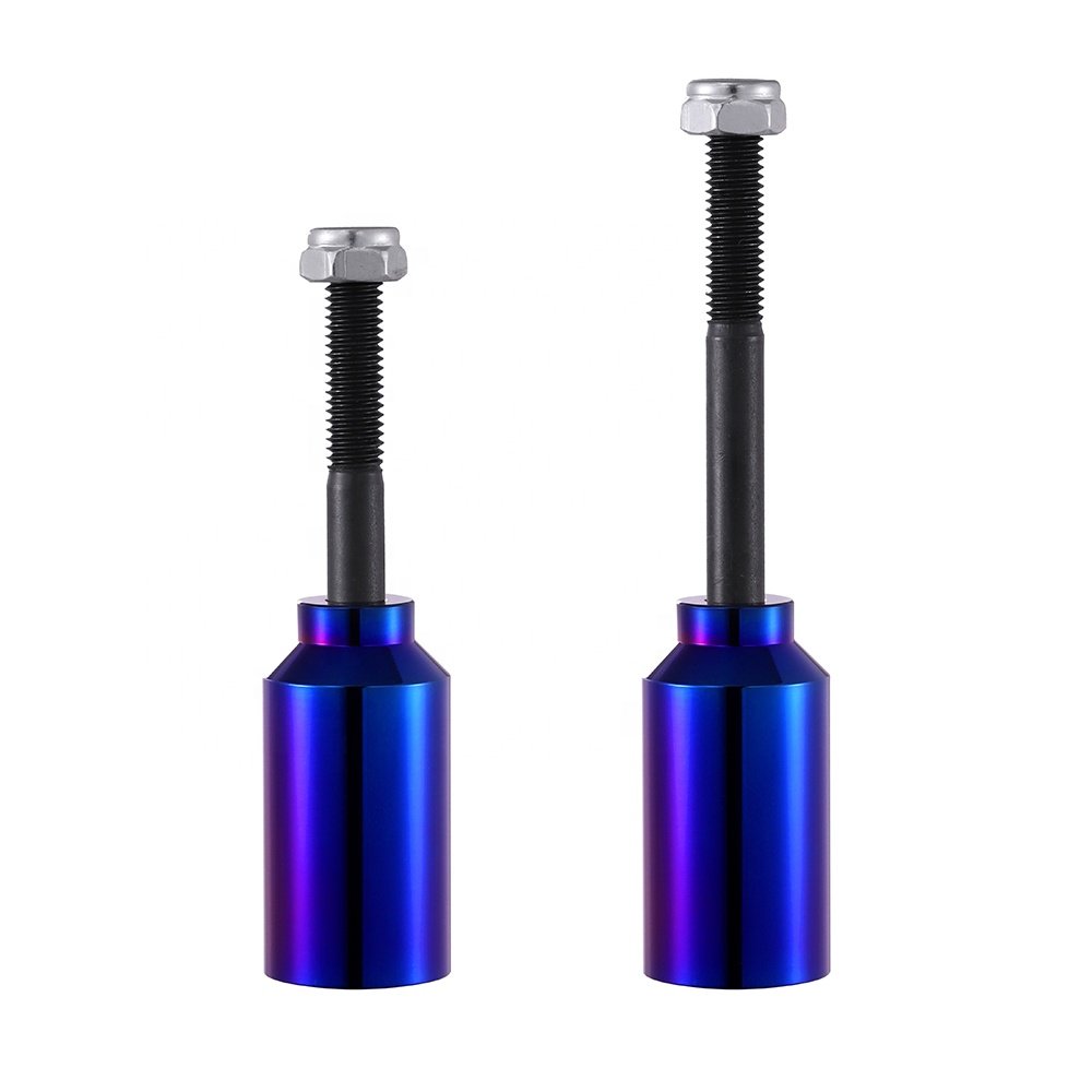 Huoli Park Stunting Parts CNC Aluminum Pegs with Strong Axle Hardware for Scootering Pro Stunt Scooter Pegs Deck Ends