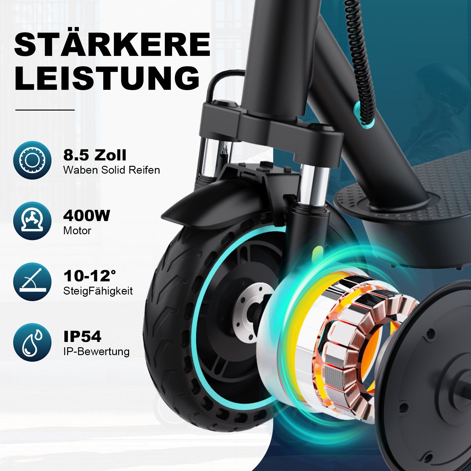 EU Germany warehouse 400w motor electric scooters 25kmh e-scooter abe certificated 8.5 inch folding 2 wheel electric scooter