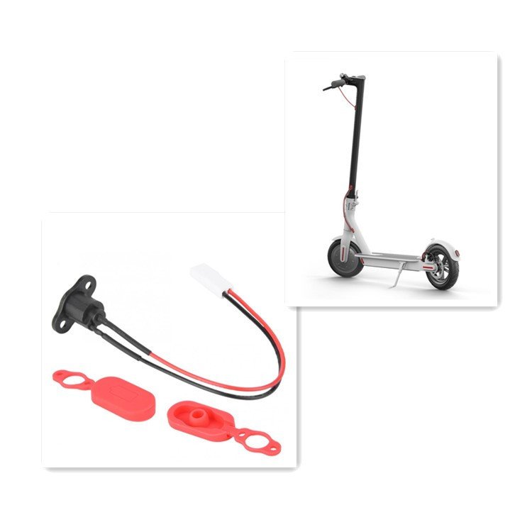 Scooter battery charging port ABS power charging port for Xiaomi M365 1S F30 F40electric scooter replacement parts