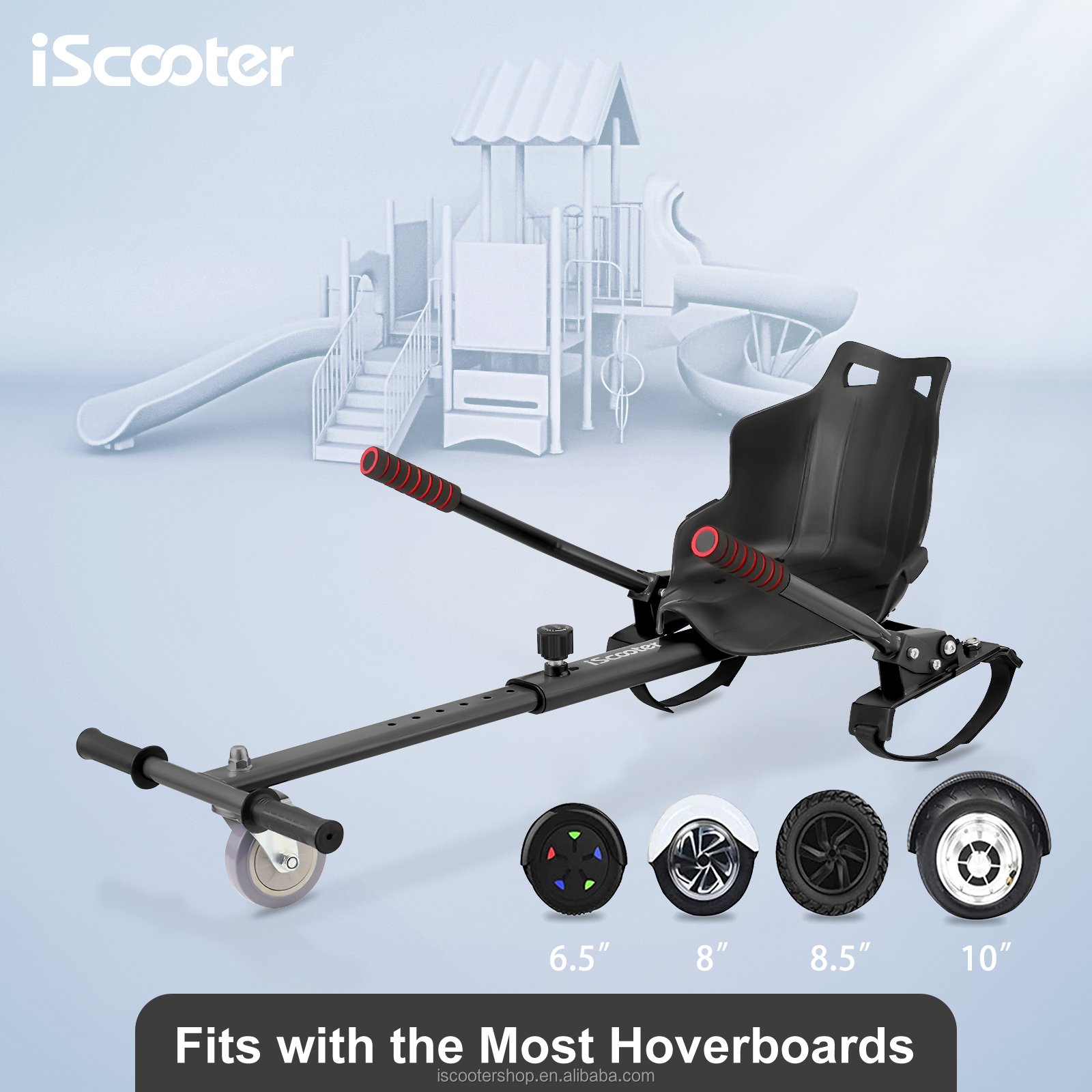 EU warehouse Hover Board Universal Go Kart Adjustable Length hover board parts / Electric Scooters For Kids Drop shipping
