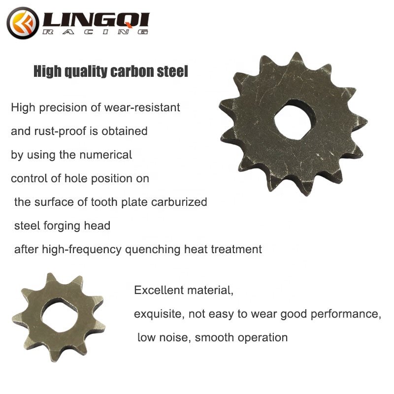 Motorcycle Mini Moto Steel Motor Gear 43cc 47cc 49cc T8F Chain Sprocket Engine System Pinion For Pocket Dirt Bike Scooter Parts