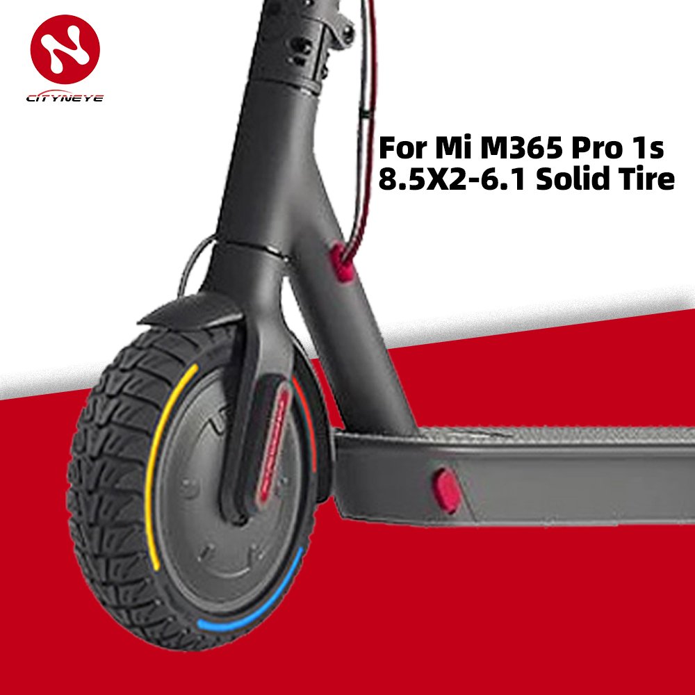 Cityneye Electric Scooter Accessories Parts Tires Solid Tire Mi M365 1s Part Tubeless Tyre Factory 8.5 x 2 -6.1 Rubber