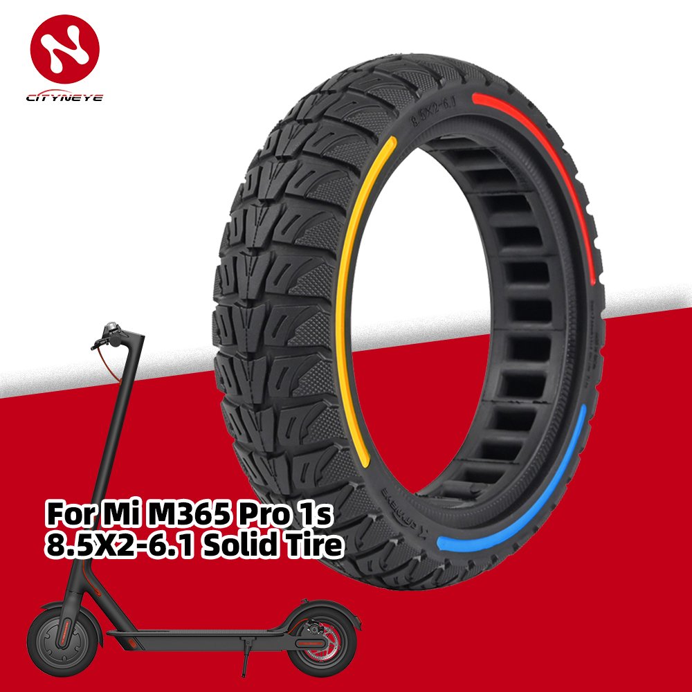 Cityneye Electric Scooter Accessories Parts Tires Solid Tire Mi M365 1s Part Tubeless Tyre Factory 8.5 x 2 -6.1 Rubber