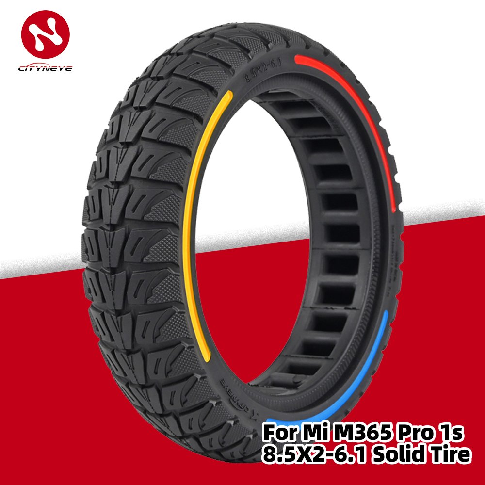 Cityneye Electric Scooter Accessories Parts Tires Solid Tire Mi M365 1s Part Tubeless Tyre Factory 8.5 x 2 -6.1 Rubber