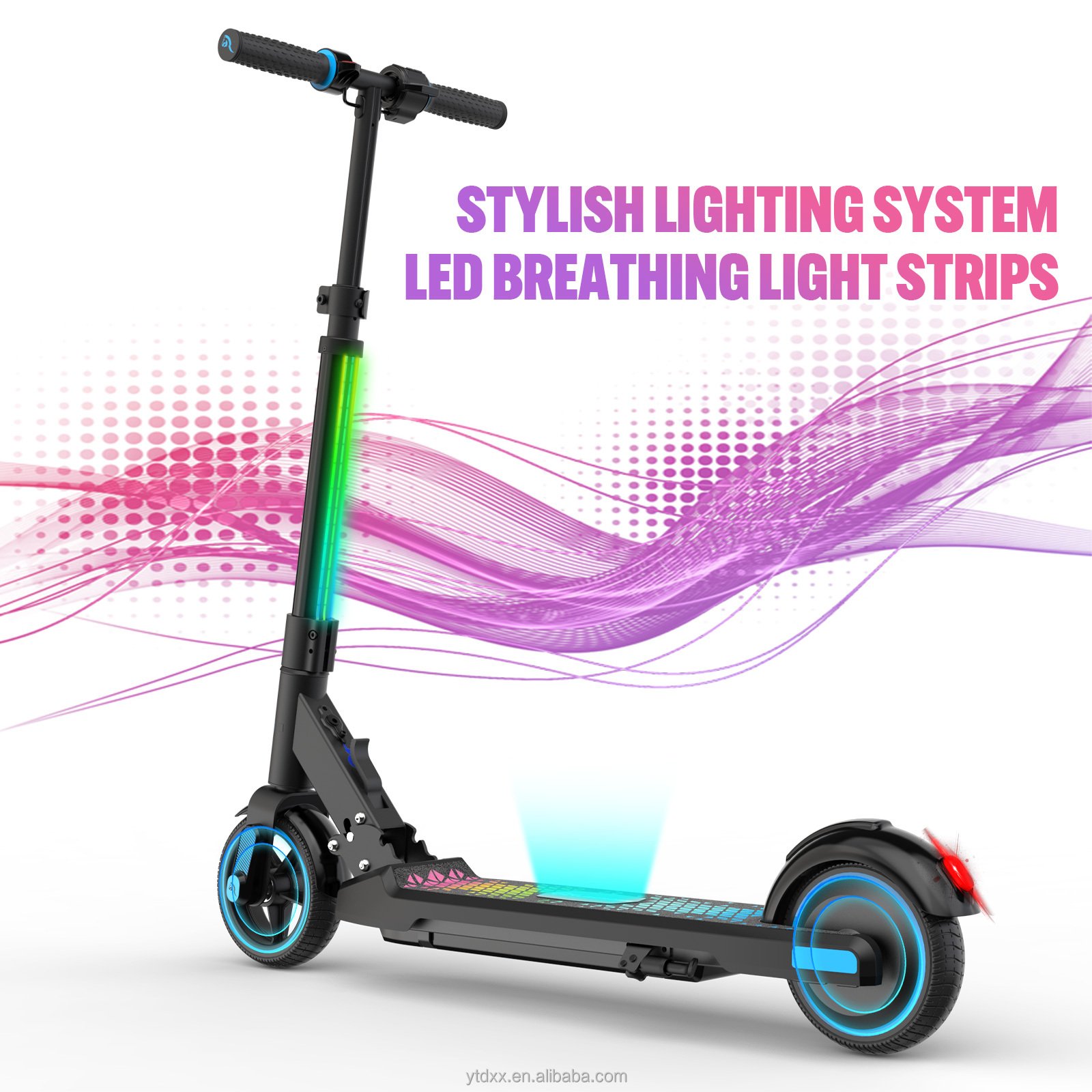USA Stock New Folding LED Light Evercross Electric Scooter Kick Electric Mini Scooter
