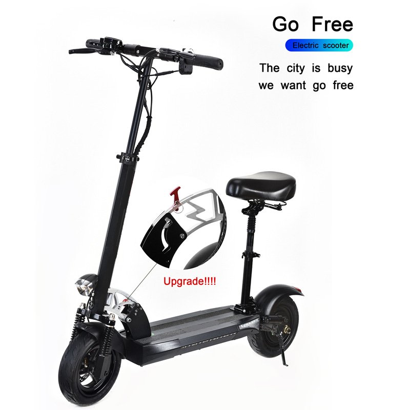 48V 10Ah 10 " Best Selling Fashionable Portable Mobility 2 Wheel Adult Foldable Small Fast Electric Scooter With Seat