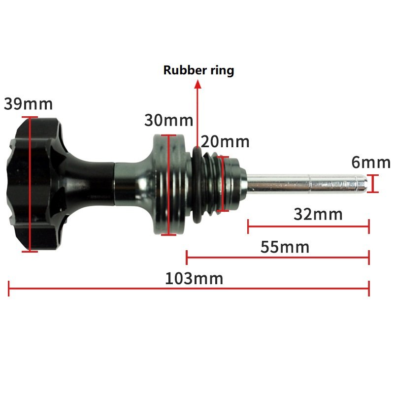 CNC Aluminum Scooter Oil Level Indicator Gauge Motorcycle Fuel Dipstick for Motor Use