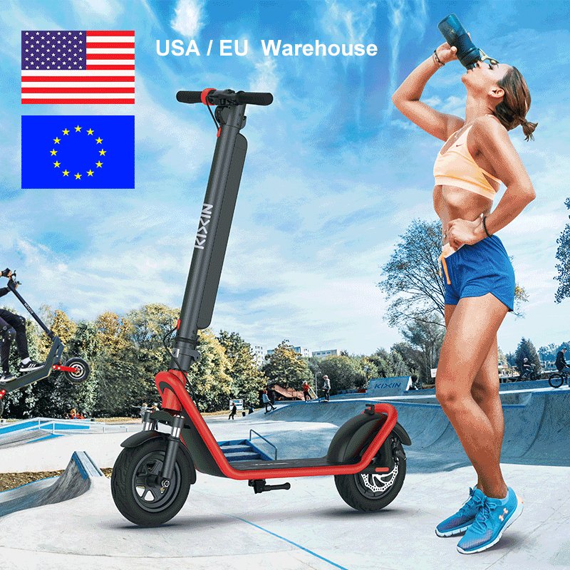 2024 Europe warehouse 450w Motor E scooter 10 Inch 13 Ah Removable Lithium Battery 50KM Long Range Electronic Scooters Adult