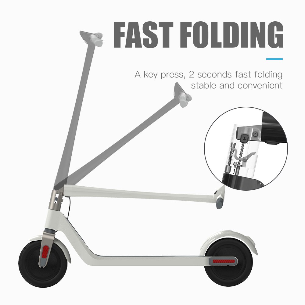 Wholesale Intelligent 8.5Inch 250W 2 Wheel Portable Electric Kick Scooter Foldable Adult Escooter
