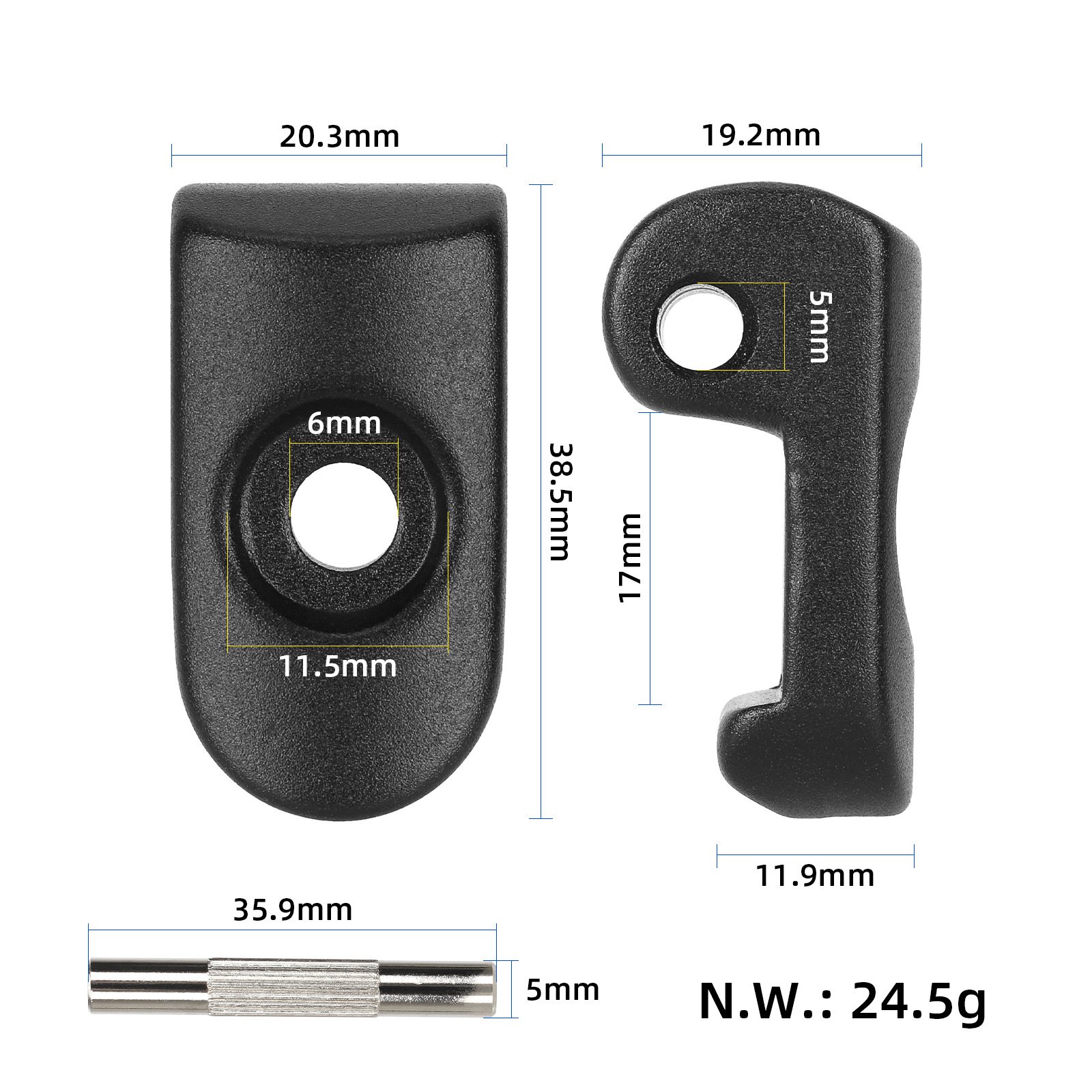 Electric Scooter Accessories Folding Hook Base Metal Hook With Latch For Mijia M365 Pro Scooter Accessories Parts