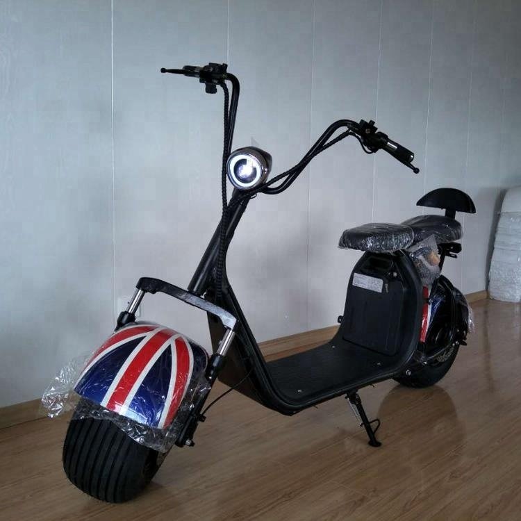 Modern Riding Vehicle Electric Moped Motor Power 1000W 1500W 2000W Large Wheel Electric Scooter Battery 60V City Scooter