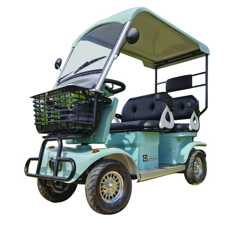 China Made cheap Roof Available 4 Wheel Electric Mobility Scooter City e Golf Cart