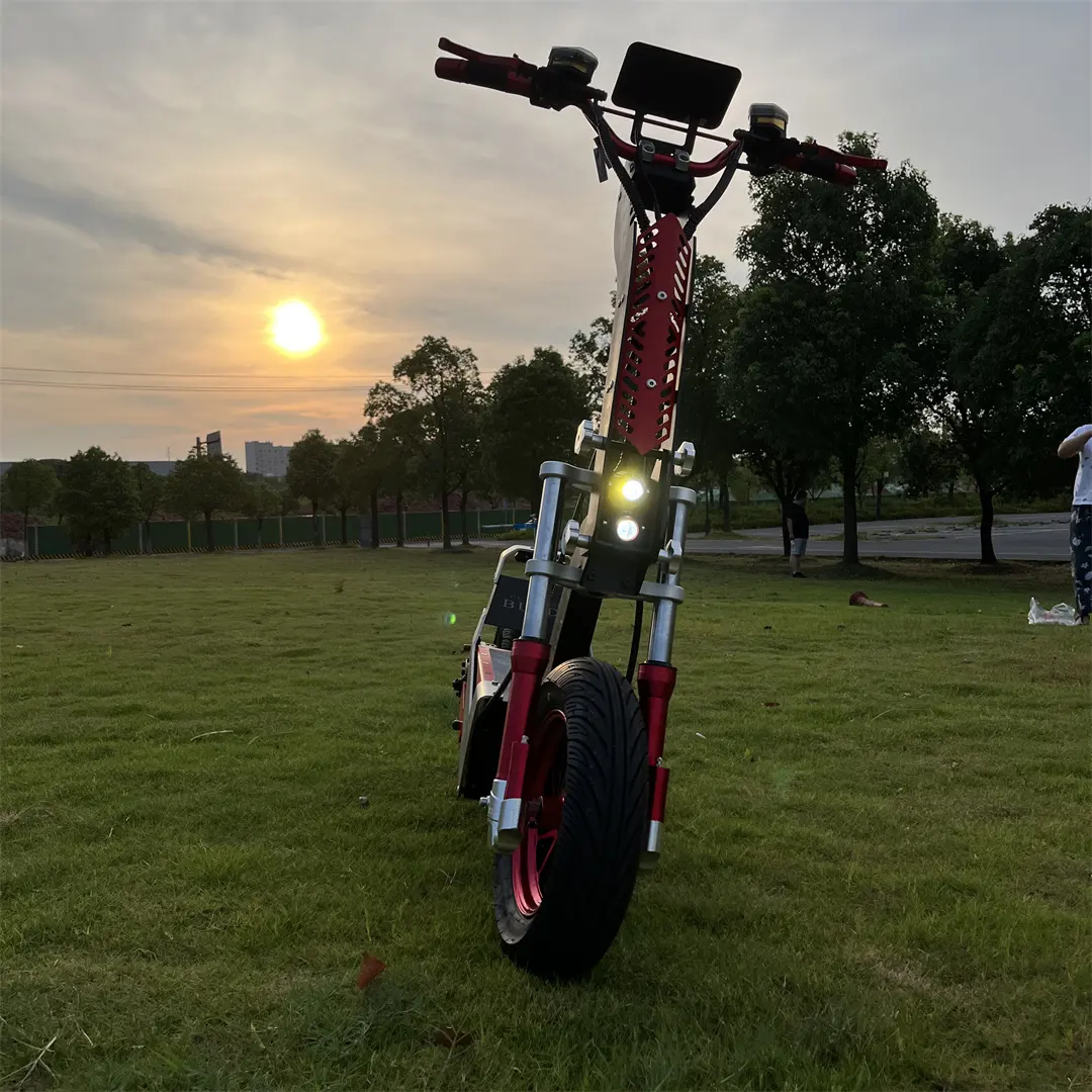 New Design Racing 15000Watt Qs Motor E Scooter 72V Big Tire 50ah 60ah 150Amp Controller Max Speed Fast Adult Electric Scooter