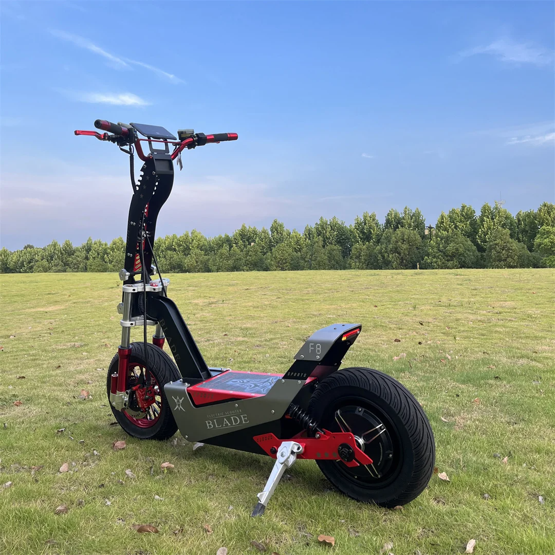 New Design Racing 15000Watt Qs Motor E Scooter 72V Big Tire 50ah 60ah 150Amp Controller Max Speed Fast Adult Electric Scooter