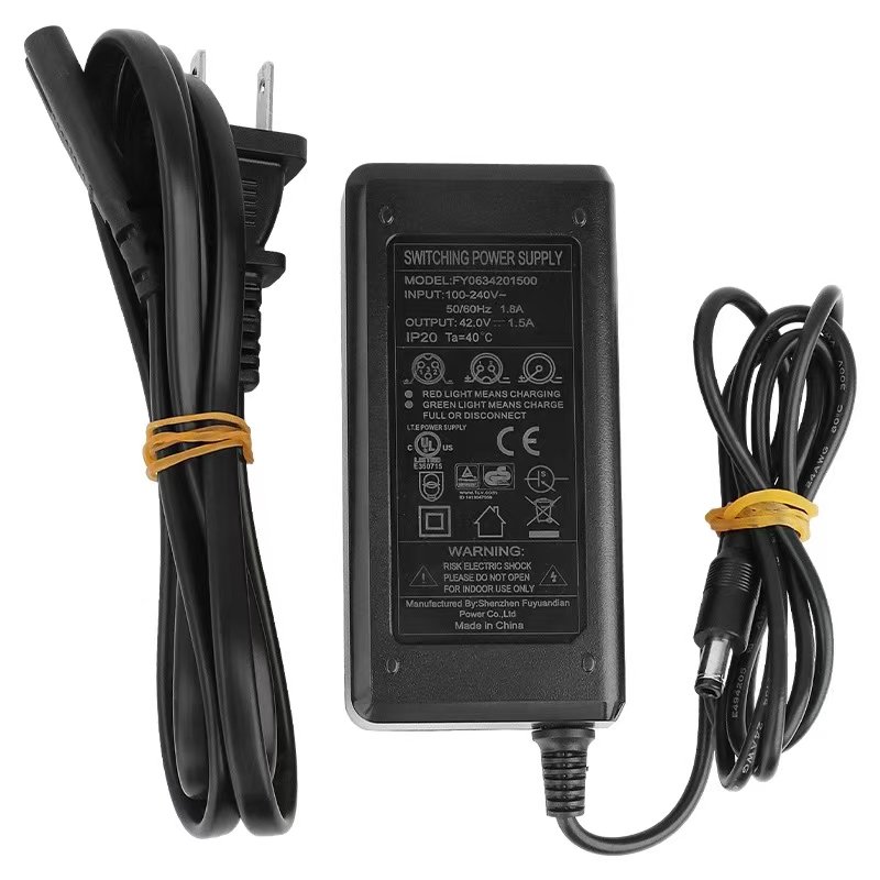 CE FCC Approved Original 42V 1.5A Charger for Gotrax GXL V2, GXL H853, APEX, APEX XL Electric Scooter Accessories parts