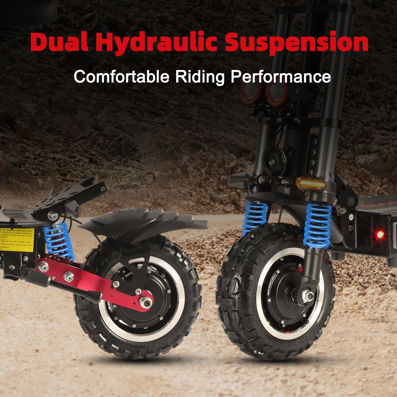 folding11inch Powerful Double Motor Drive High Speed 80km/h Hydraulic Brake electric scooter 2400w 3200w 5600w Offroad e-scooter
