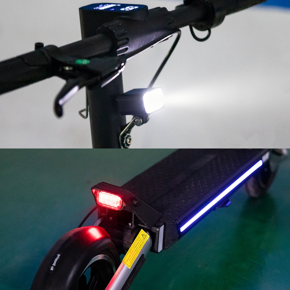 US warehouse 800W 48v 10.4ah 36km/h electric foot scooter Portable Commuting Electric Scooter for Adults with cycling lights