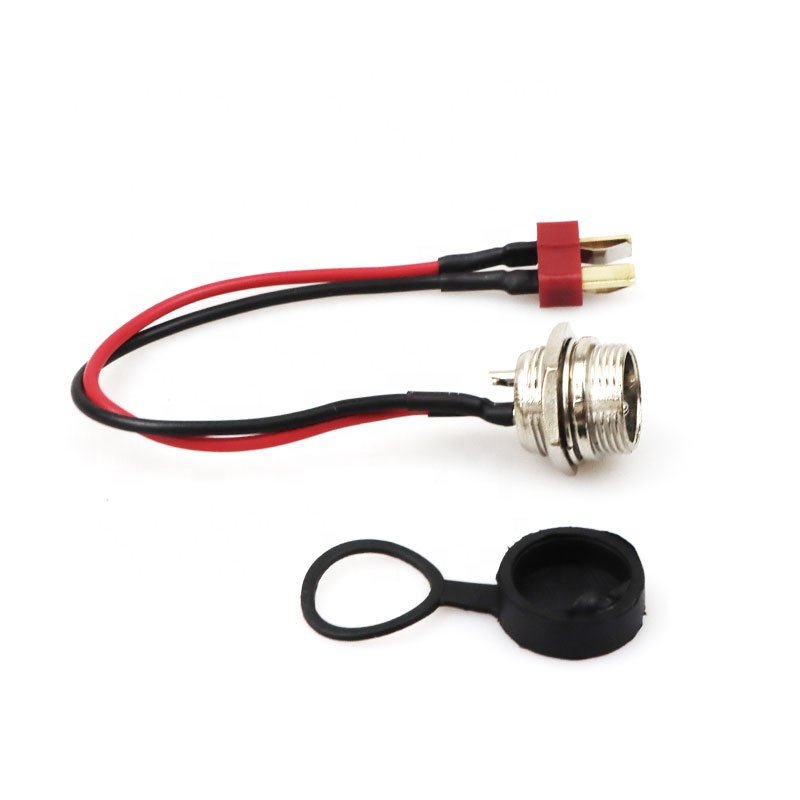 Scooter Parts Power Charger T-head Charging Cable Port For KUGOO M4 E-Scooter Charger Port Replacement Parts